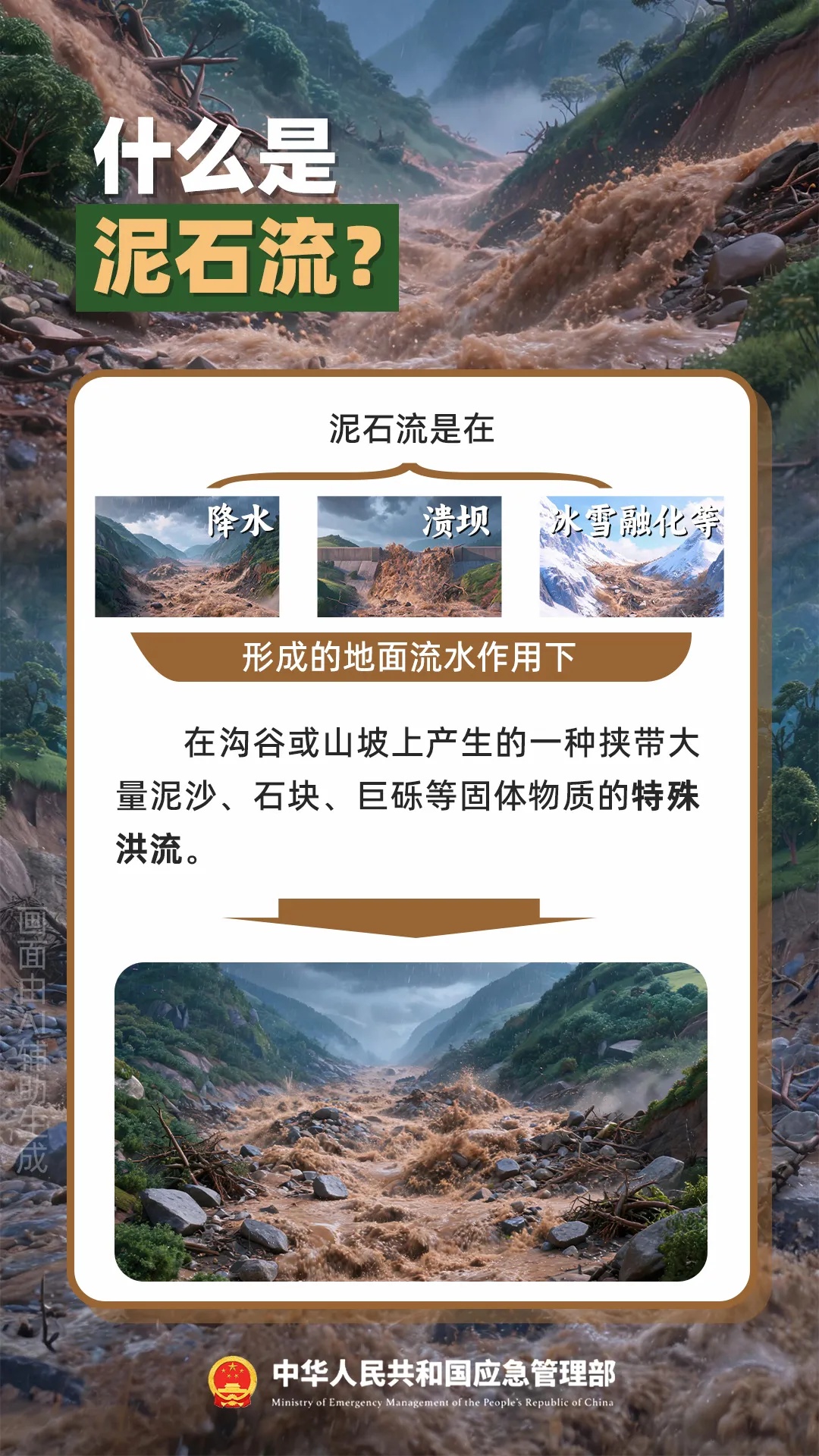 遇灾不慌,科学避险保平安,这份泥石流避险指南请收藏→ 遇灾不慌,科学避险保平安,这份泥石流避险指南请收藏→