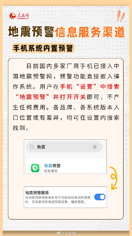 转扩!地震预警信息接收指南 转扩!地震预警信息接收指南