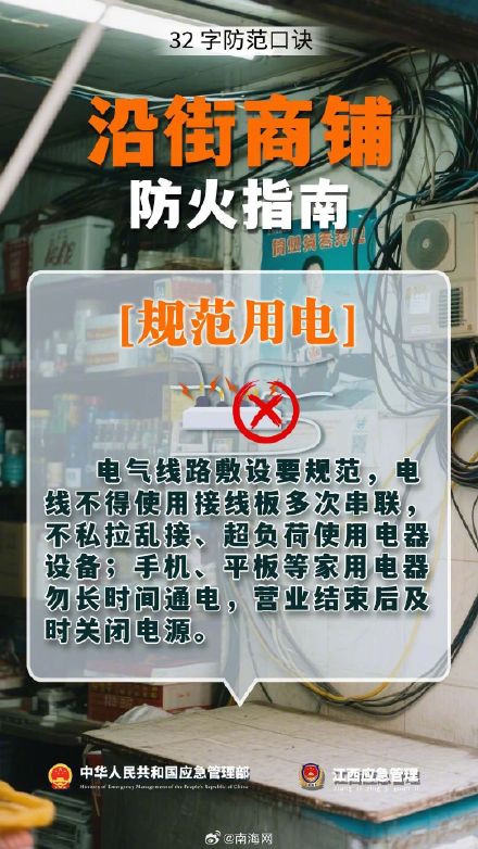 收藏转发!沿街商铺防火指南 收藏转发!沿街商铺防火指南