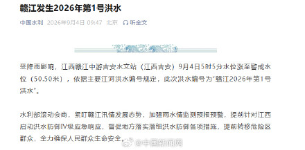 赣江发生今年第1号洪水 赣江发生今年第1号洪水