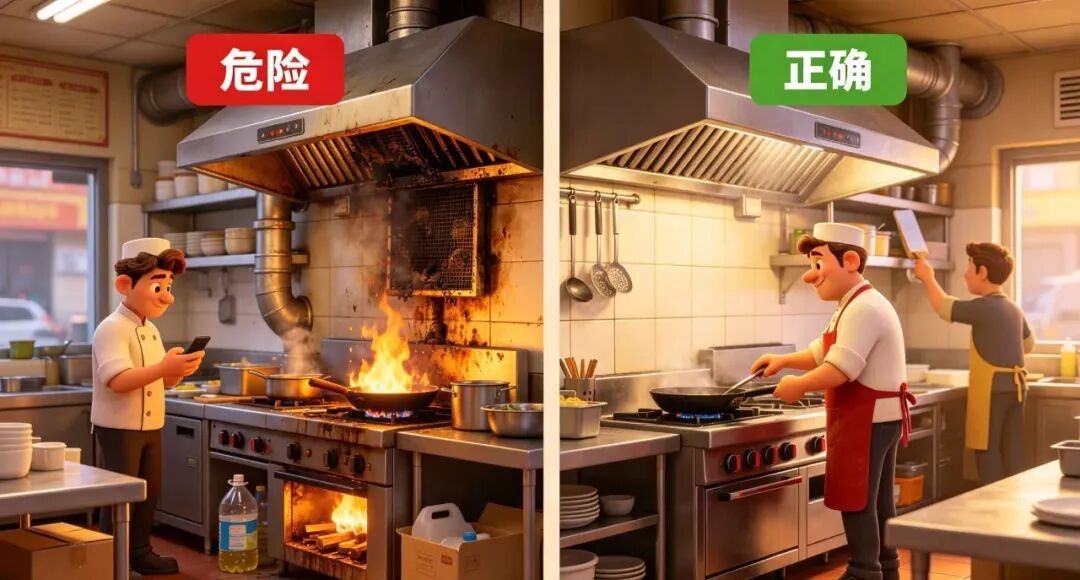 @餐饮场所,生意要“火”,后厨别“火” @餐饮场所,生意要“火”,后厨别“火”