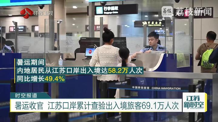 暑运收官 江苏口岸累计查验出入境旅客69.1万人次