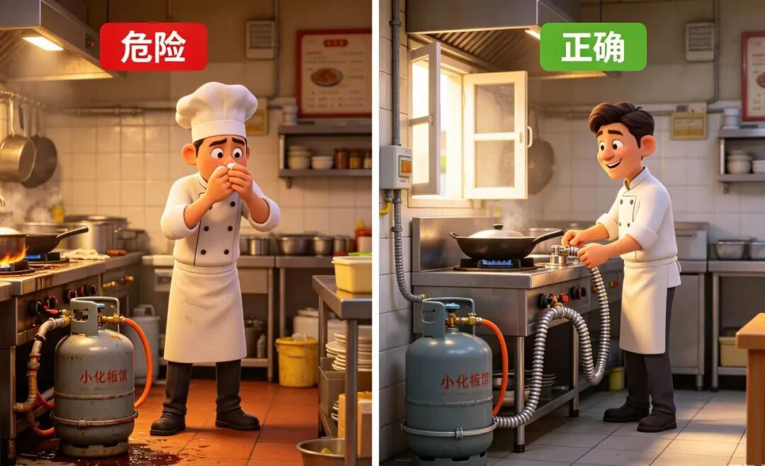 @餐饮场所,生意要“火”,后厨别“火” @餐饮场所,生意要“火”,后厨别“火”