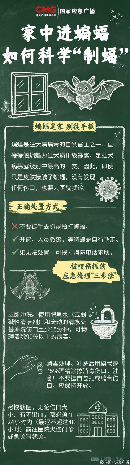 小心！蝙蝠进家千万别用手抓
