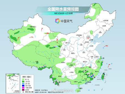 华南江南降雨明显减弱 北方雨水发展增多