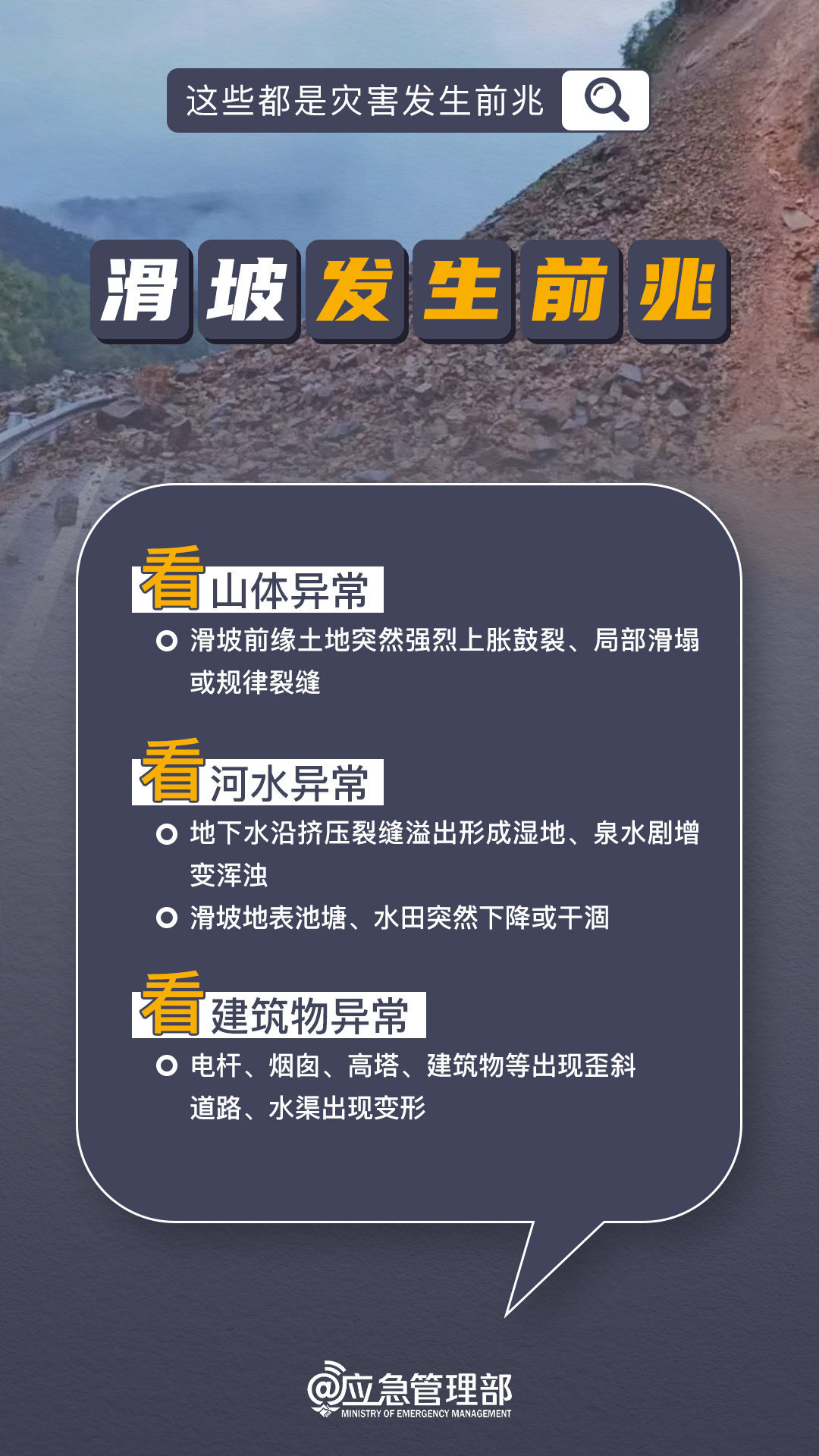 各类灾害的发生有哪些前兆,避险要点有哪些?戳图了解→ 各类灾害的发生有哪些前兆,避险要点有哪些?戳图了解→