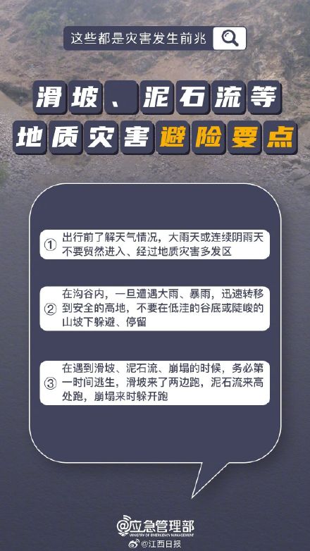 警惕次生灾害滞后性!地质灾害的征兆、避险常识请查收→ 警惕次生灾害滞后性!地质灾害的征兆、避险常识请查收→