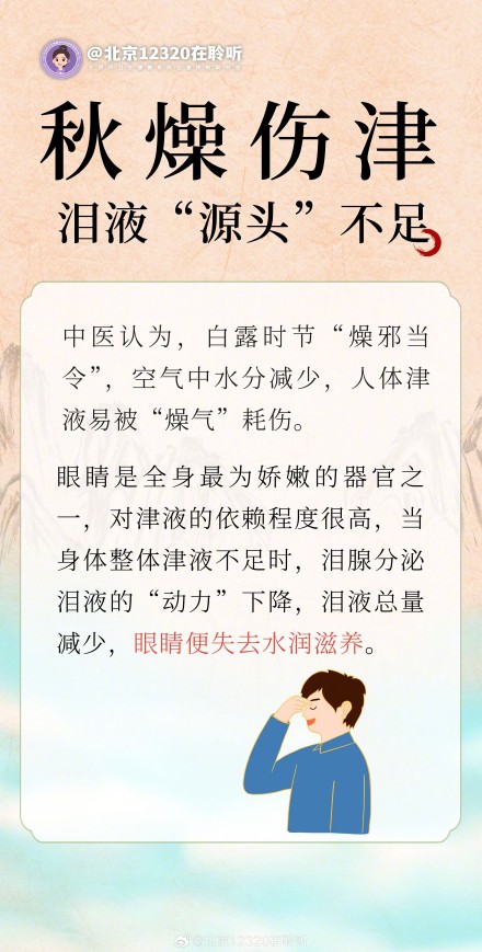白露时节秋燥眼干?呵护双眼有妙招 白露时节秋燥眼干?呵护双眼有妙招