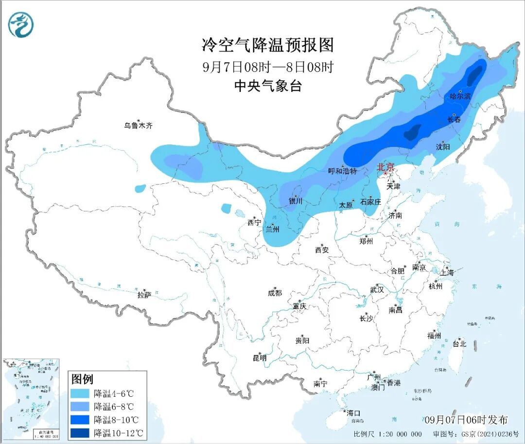北方地区将迎立秋后第一场大范围降温!西北华北等地有明显降雨 北方地区将迎立秋后第一场大范围降温!西北华北等地有明显降雨