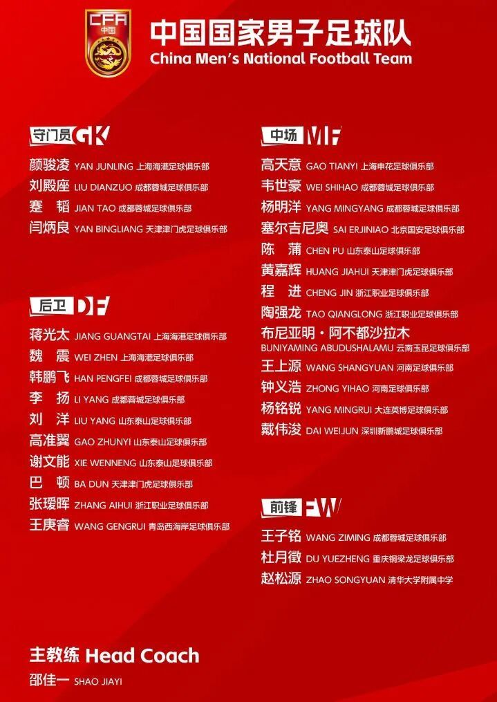 首次!在读高中生入选成年国足 首次!在读高中生入选成年国足