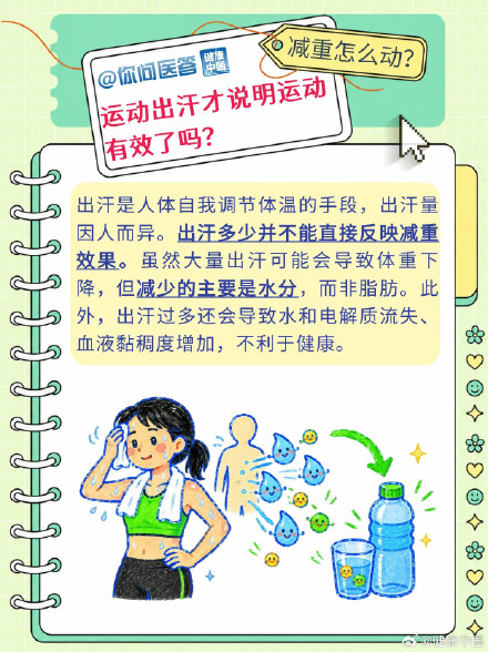 出汗多≠减脂快!减重该怎么动 出汗多≠减脂快!减重该怎么动