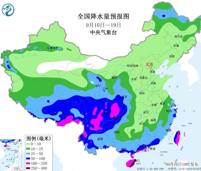 局地大雨或暴雨！华西秋雨还要下10天，成都多地有大风