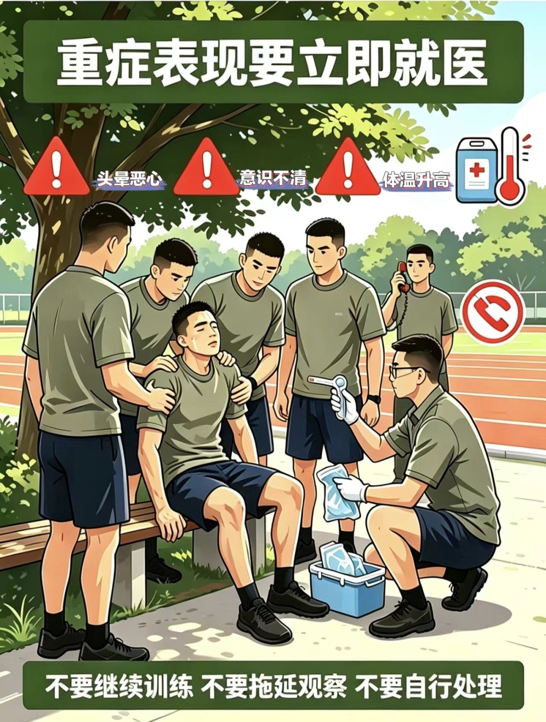 气温虽降,热射病防范依然不可松懈 气温虽降,热射病防范依然不可松懈
