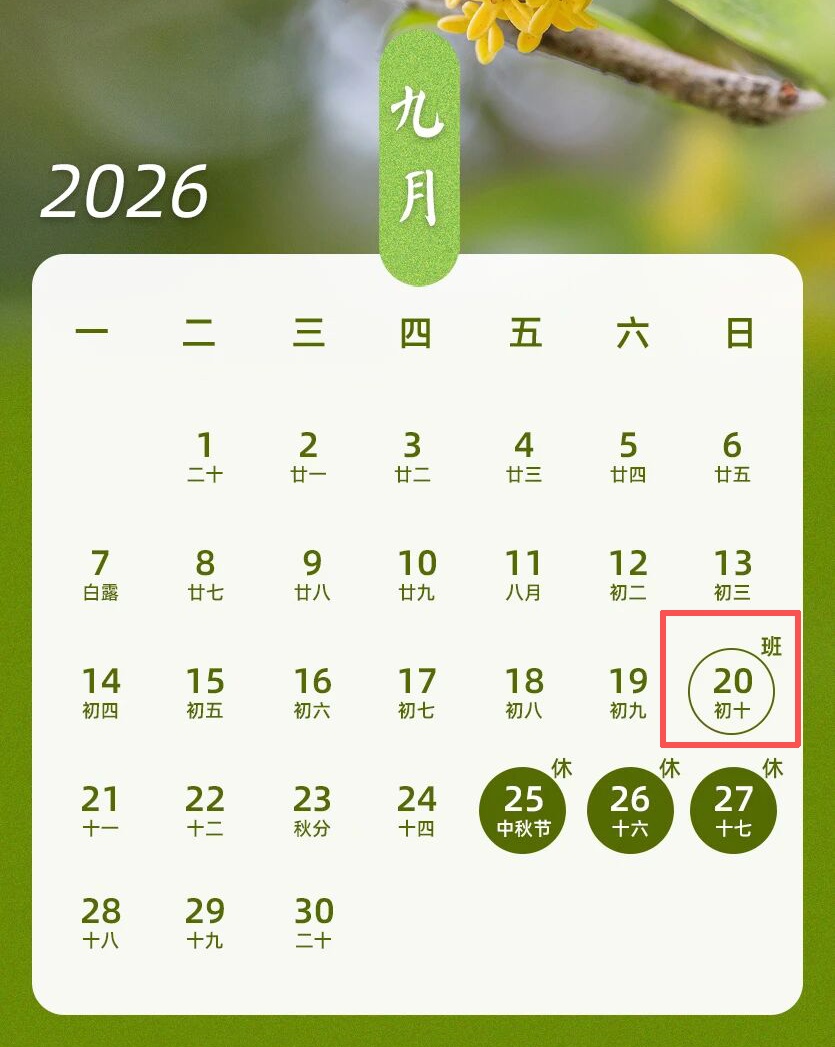 提醒！下周上班时间有变，周日别忘定闹钟