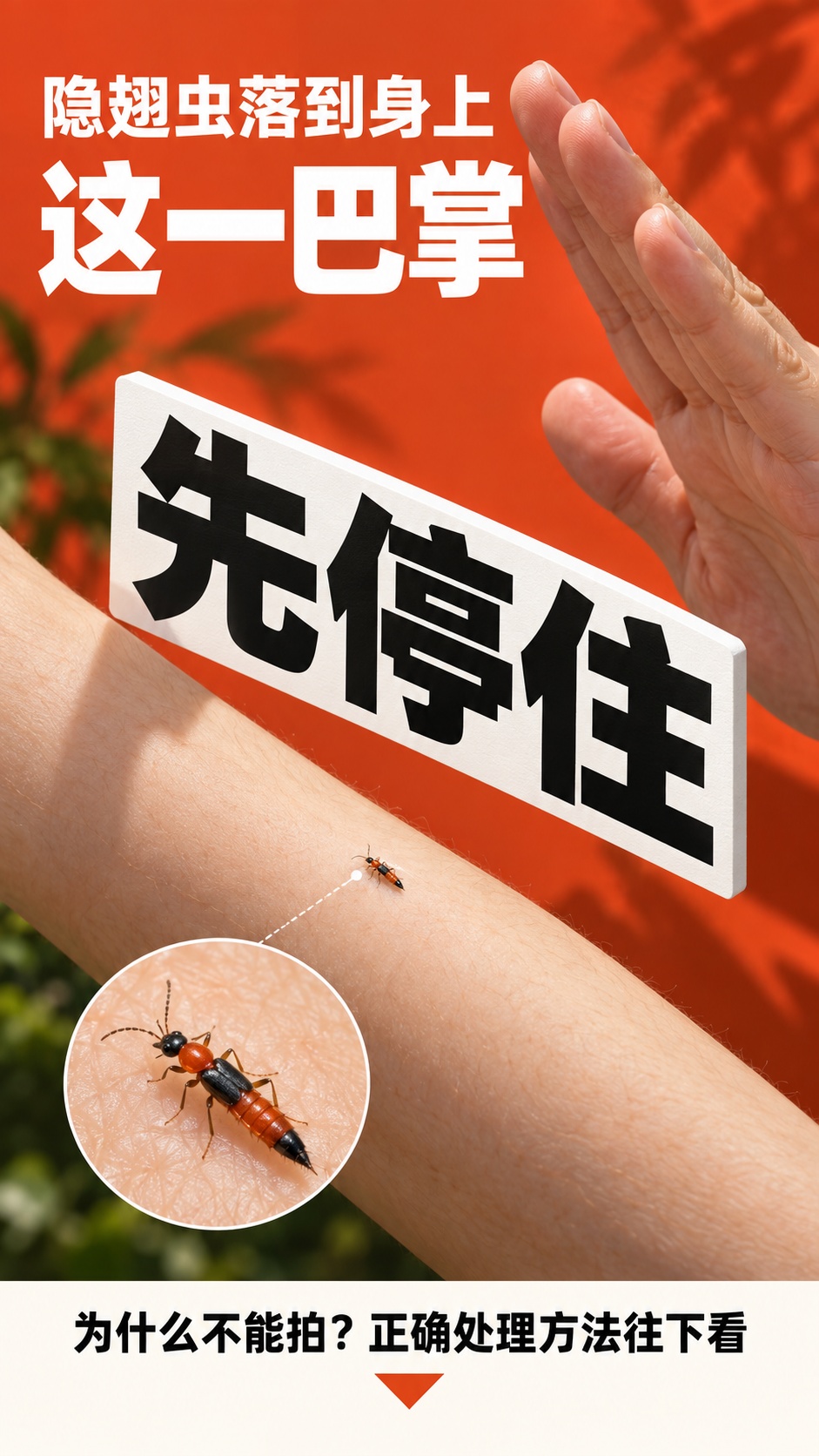 隐翅虫近期频繁出现,落到身上为什么千万不能拍? 隐翅虫近期频繁出现,落到身上为什么千万不能拍?