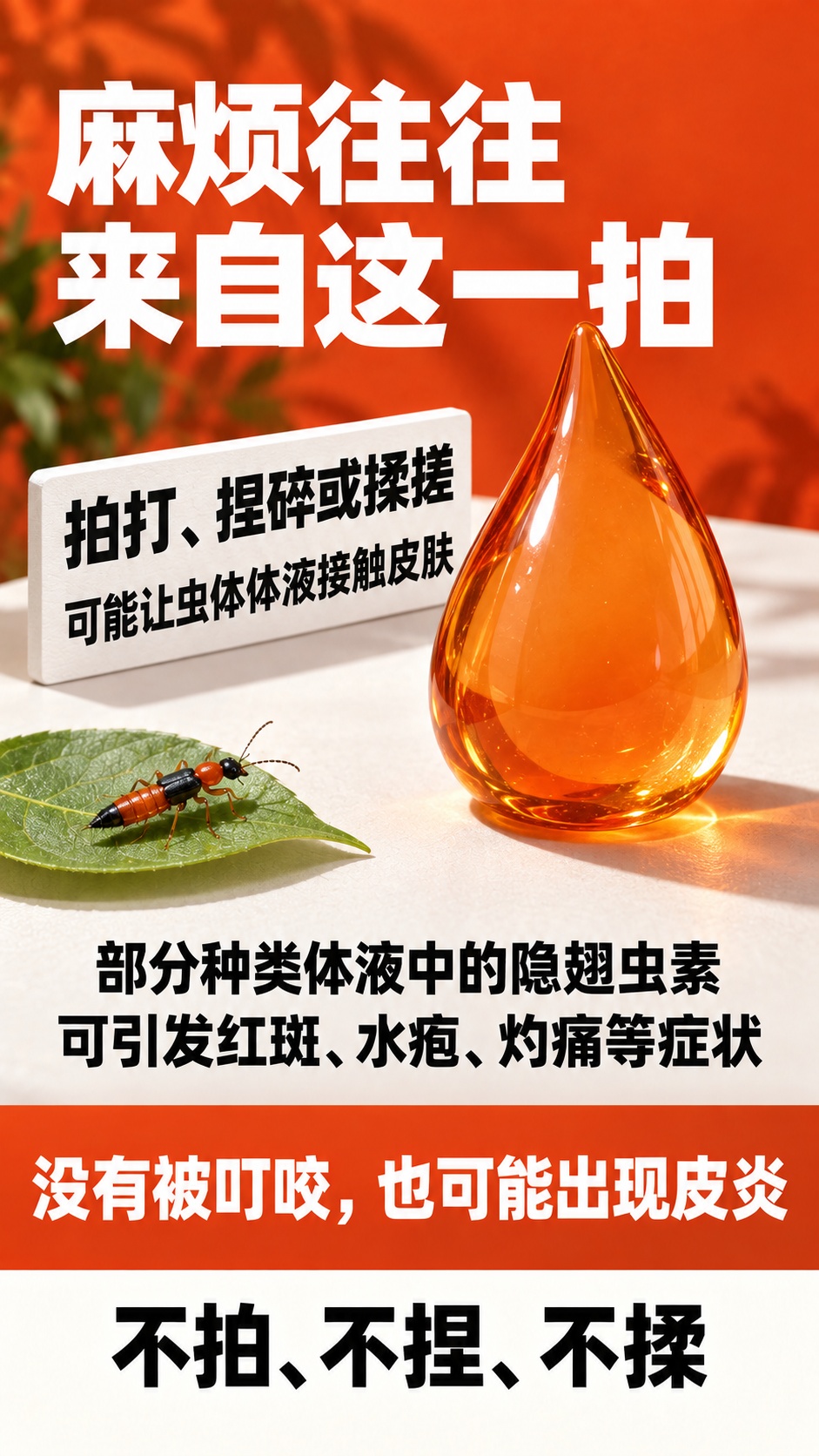 隐翅虫近期频繁出现,落到身上为什么千万不能拍? 隐翅虫近期频繁出现,落到身上为什么千万不能拍?