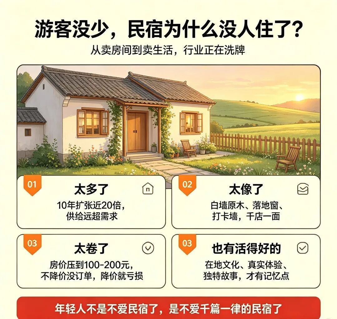 年轻人不爱住民宿了? 年轻人不爱住民宿了?