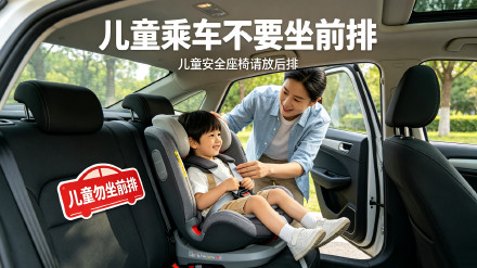 儿童乘车不要坐前排 儿童乘车不要坐前排