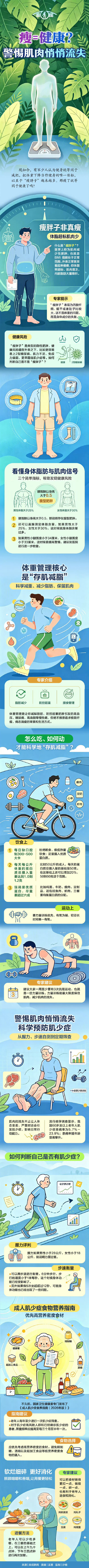 瘦=健康？警惕肌肉悄悄流失