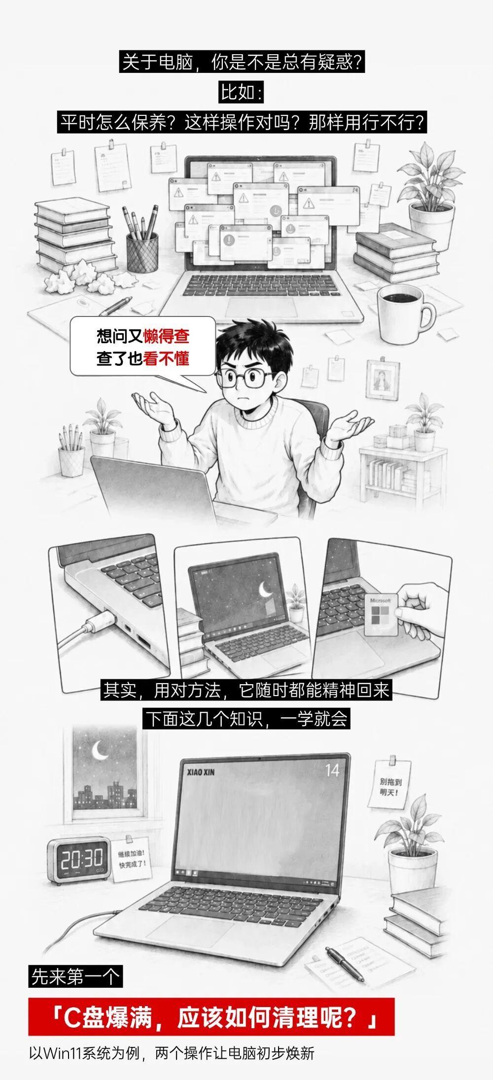 别等电脑“红温”才着急!C盘、电源、屏幕膜……收好这份指南,包你的电脑满血复活 别等电脑“红温”才着急!C盘、电源、屏幕膜……收好这份指南,包你的电脑满血复活