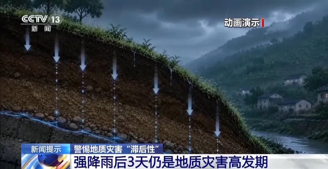 强降雨后别大意!警惕地质灾害“滞后性” 强降雨后别大意!警惕地质灾害“滞后性”