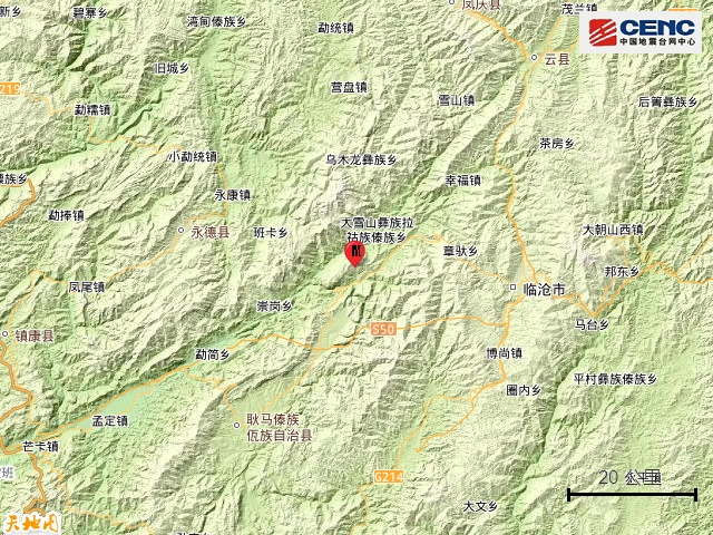 临沧市耿马县发生2.8级地震