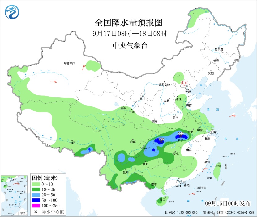 今天起海南降雨明显减弱 华西秋雨发展增强 今天起海南降雨明显减弱 华西秋雨发展增强