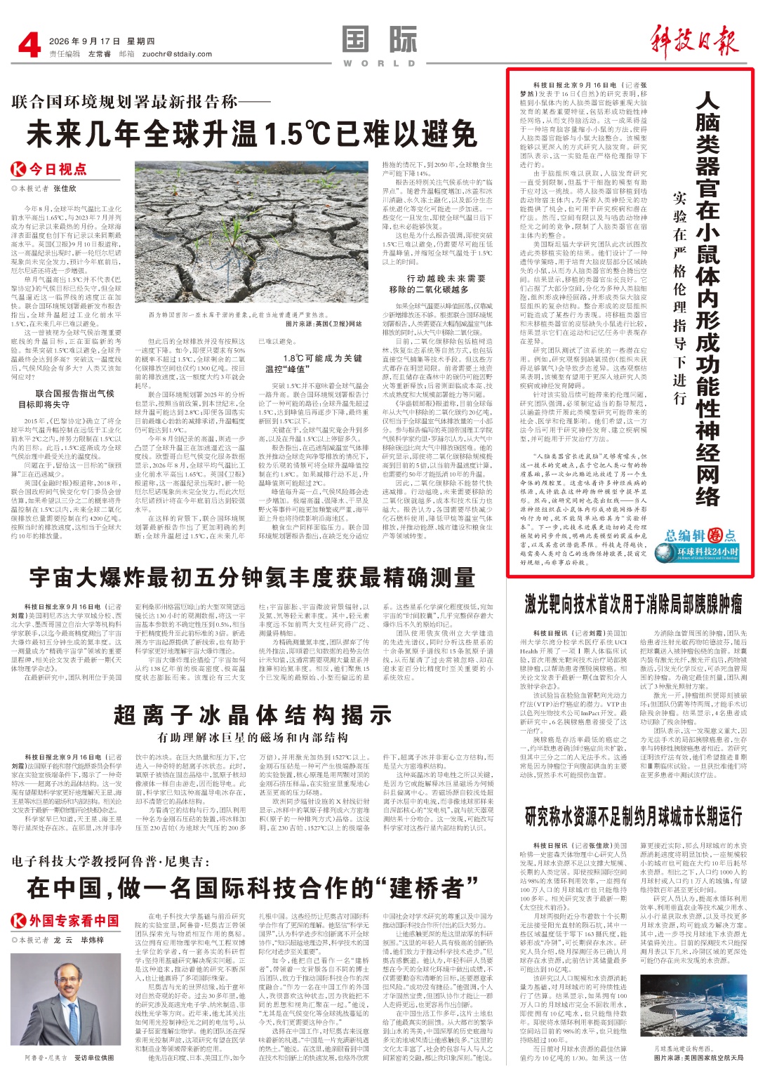 人脑类器官“长进”鼠脑！但比技术进展更迫切的是→