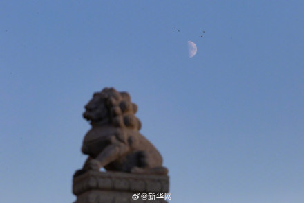 本年度最小上弦月现身天宇 本年度最小上弦月现身天宇
