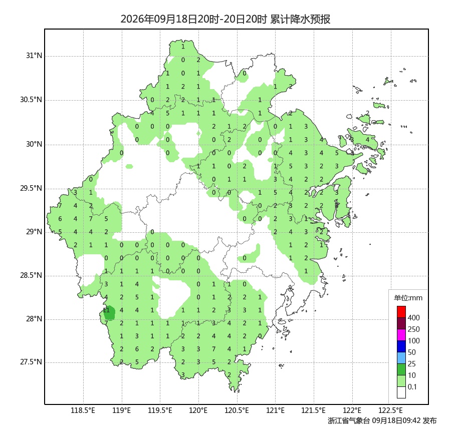 晨起降到22℃！浙江昼夜温差拉大，周末部分地区有阵雨；出门请提前准备