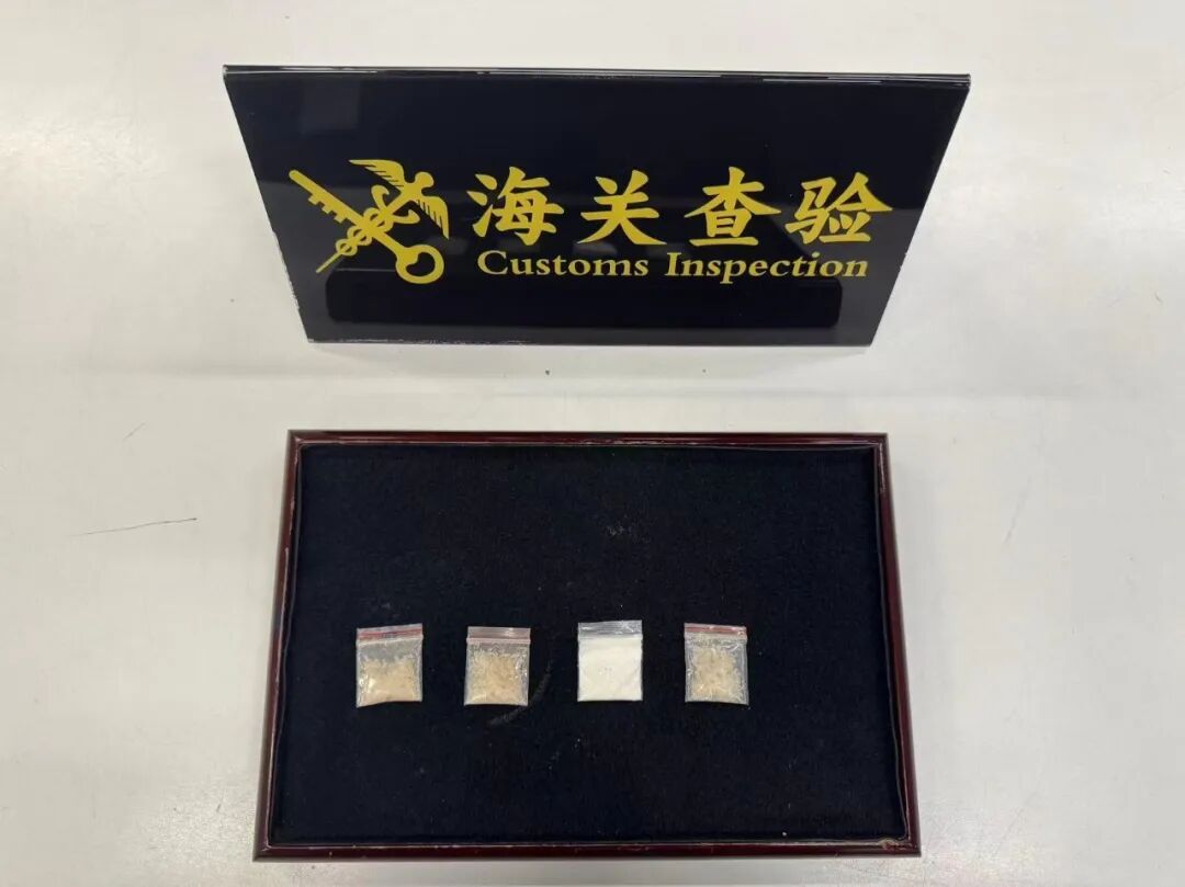 故作镇定掩人耳目！男子携带4袋丧尸药入境，低头玩手机躲避检查，海关一眼识破圈套