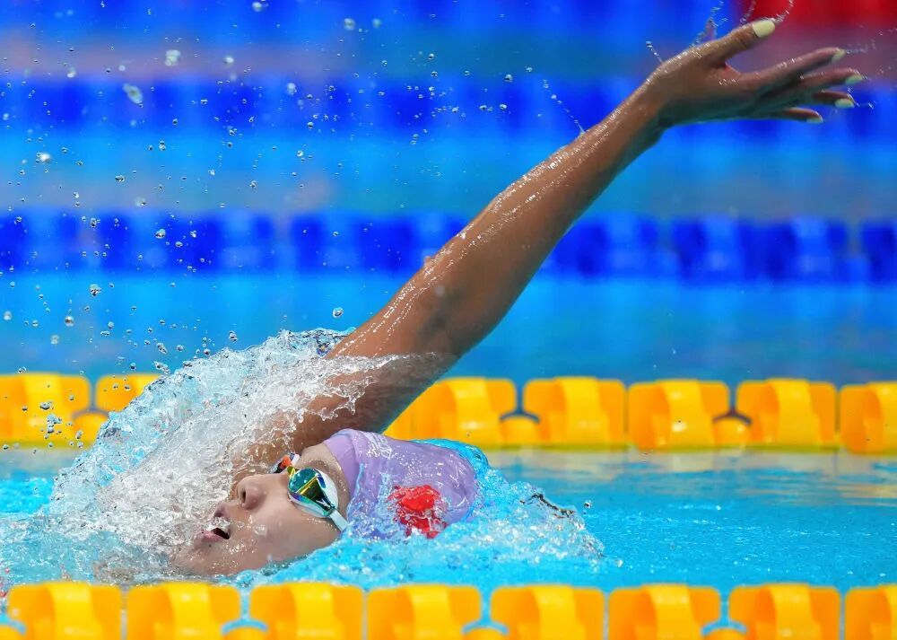亚运会女子200米仰泳中国队选手彭旭玮成功卫冕 亚运会女子200米仰泳中国队选手彭旭玮成功卫冕
