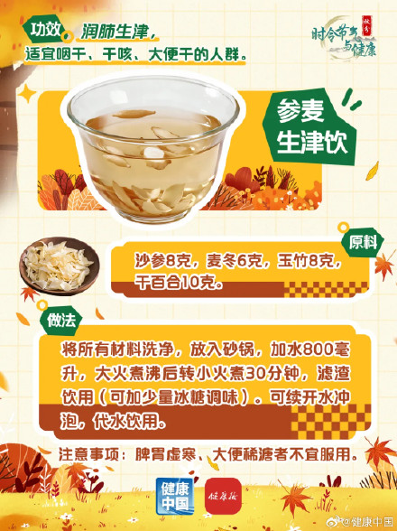 秋分润燥，5款食养方请收好