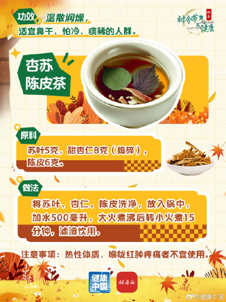 秋分润燥，5款食养方请收好