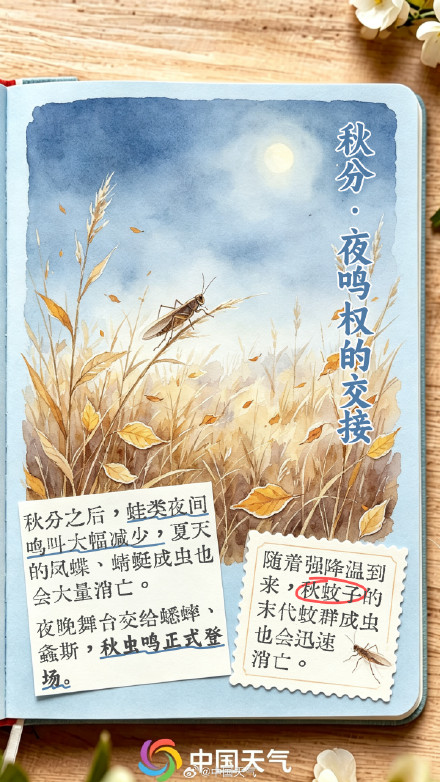 节气手账 | 秋分至，寒暑平