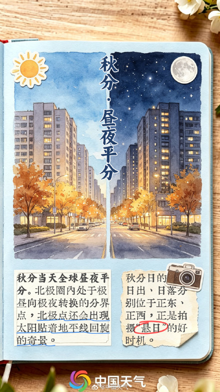 节气手账 | 秋分至，寒暑平