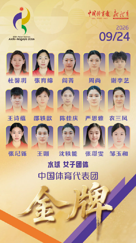 祝贺中国女子水球五连冠 祝贺中国女子水球五连冠