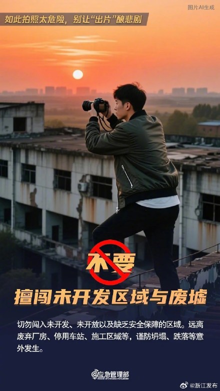 注意!假期出游打卡“出片”,安全为先 注意!假期出游打卡“出片”,安全为先