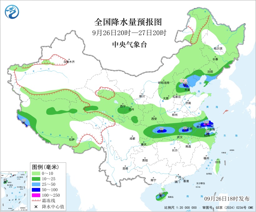 中央气象台预警!天津局地暴雨或大暴雨!10级以上雷暴大风 中央气象台预警!天津局地暴雨或大暴雨!10级以上雷暴大风