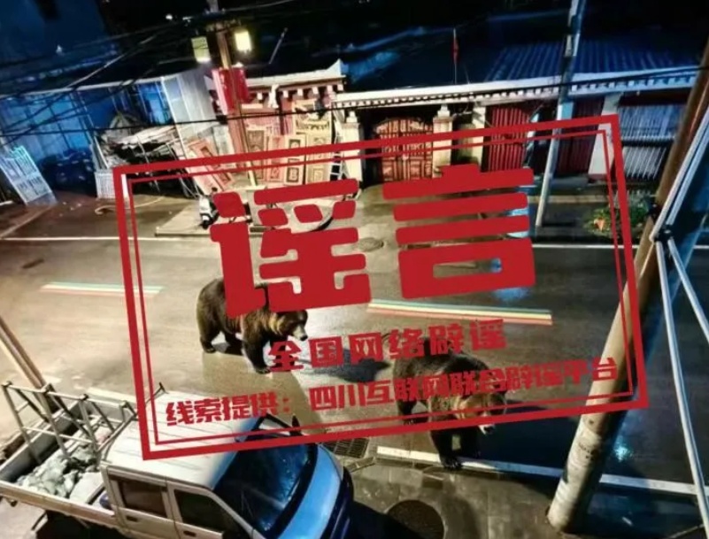 "棕熊现身街头"图片疯传！警方调查：图片系AI合成，制作者称觉得好玩…
