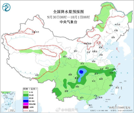 华西至江淮阴雨持续 需警惕降雨叠加影响