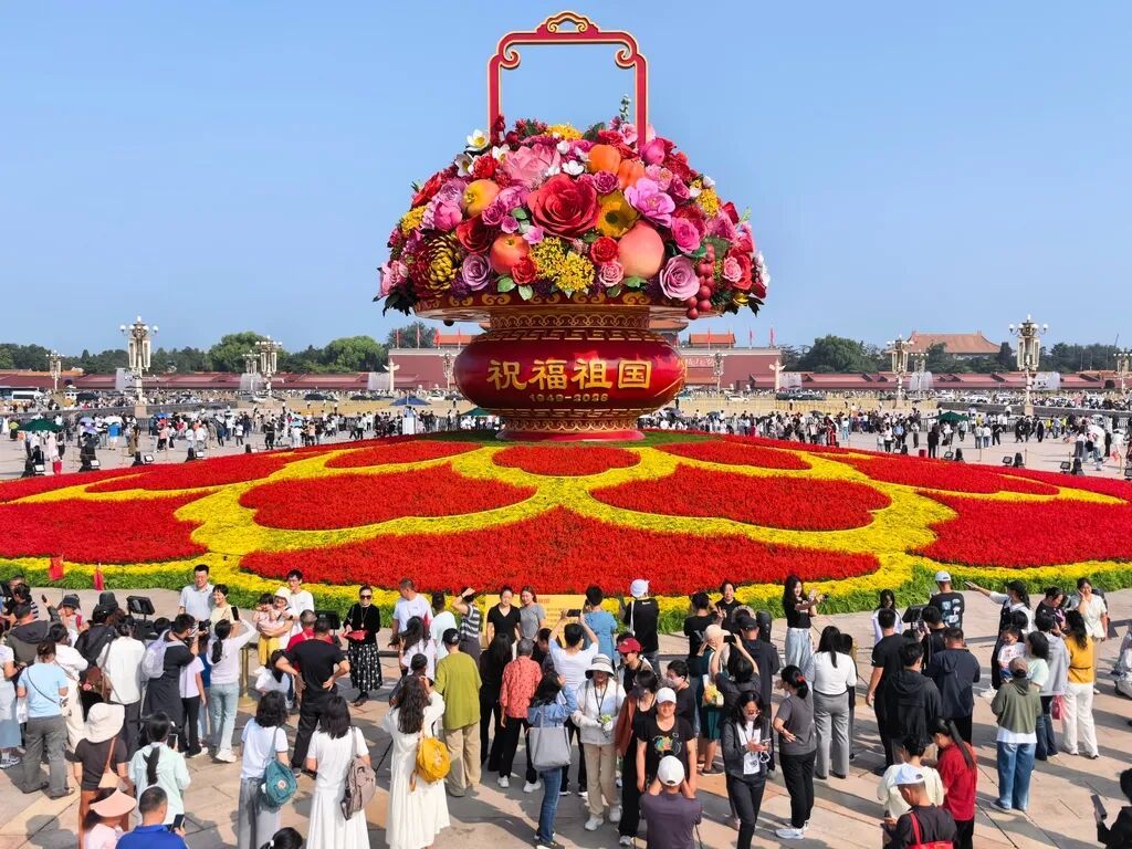 国庆大花篮，也太好看了！
