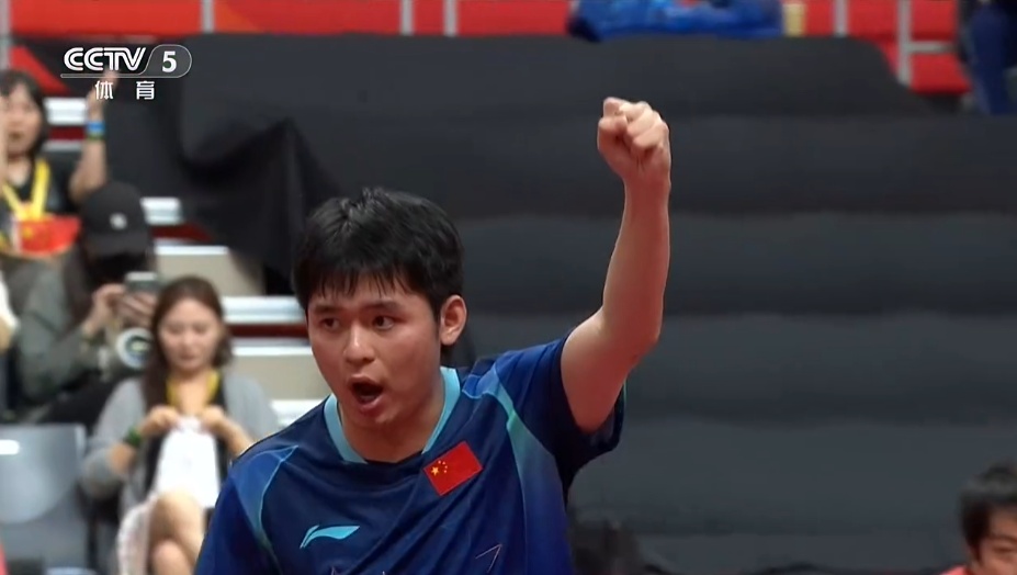 4比2！乒乓球男双，中国队战胜日本队