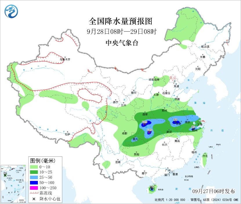 华西至黄淮江淮多降水 中东部地区将有大风降温过程