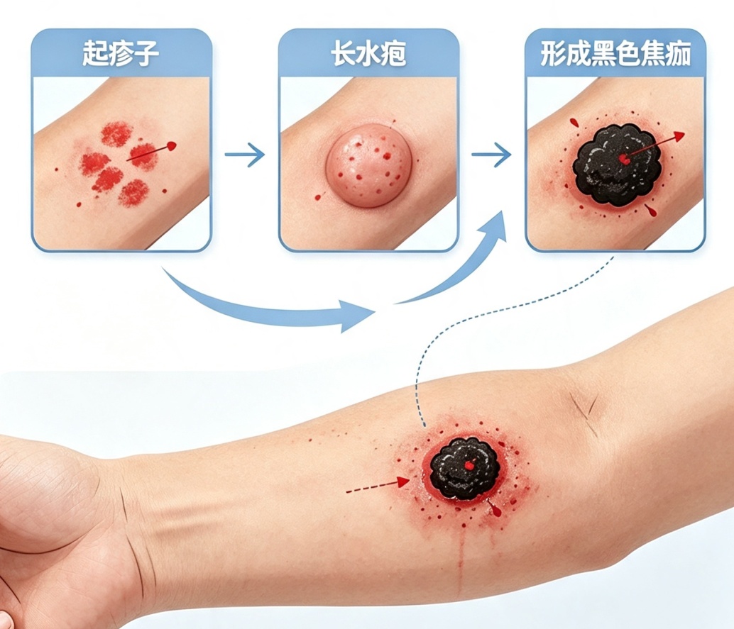 红斑→水疱→黑痂!皮肤出现这种情况,当心这种传染病!! 红斑→水疱→黑痂!皮肤出现这种情况,当心这种传染病!!