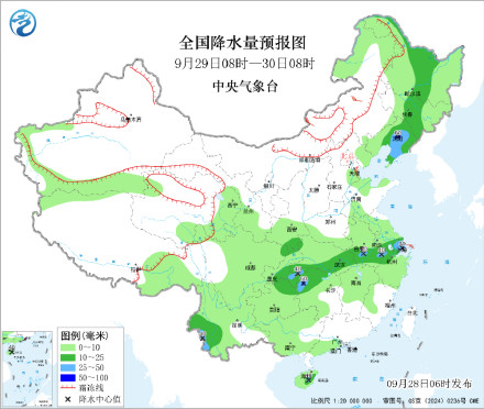 较强冷空气南下内蒙古有明显降温 华西至江淮降雨持续