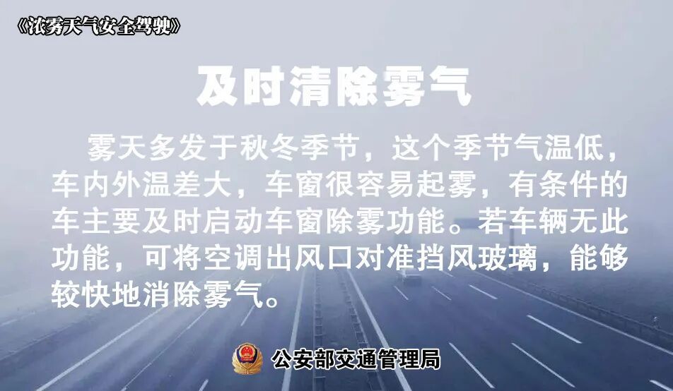 入秋多雾，雾天安全行车要赶紧学起来！