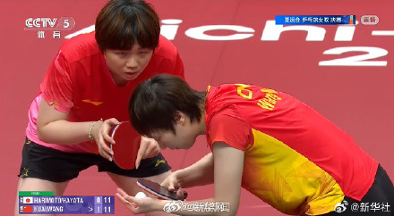 蒯曼王曼昱获得女双金牌