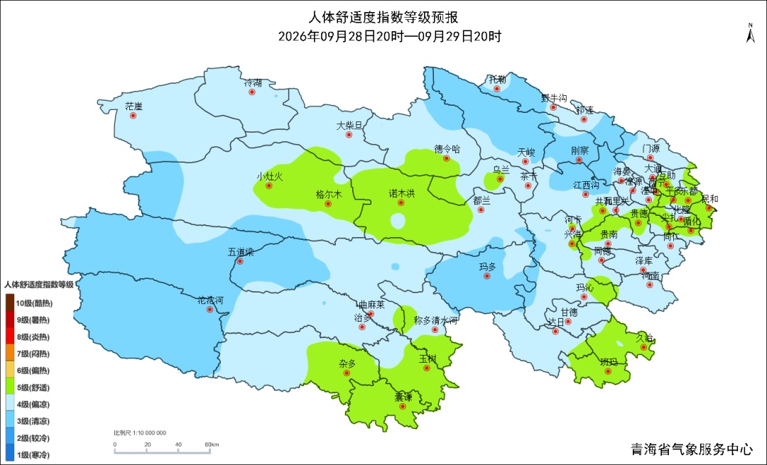 未来几天，青海大部仍有小雨或阵雨