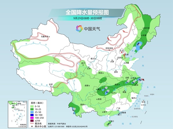 今起三天阴雨不断，重庆、湖北、安徽等地雨势较强，江南华南“秋老虎”盛行